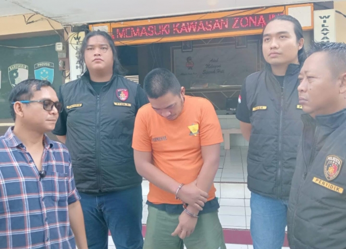 Seorang Pria Berinisial FM Diamankan Oleh Unit Reskrim Polsek Jambi Selatan