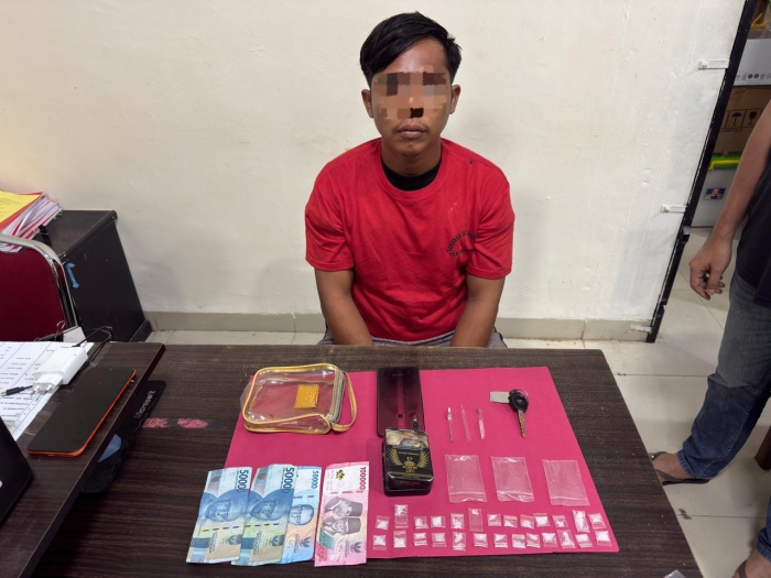 Satresnarkoba Polres Rohul Gulung Pengedar Shabu di Tambusai, 26 Paket Siap Edar Disita dari Pondok Persembunyian