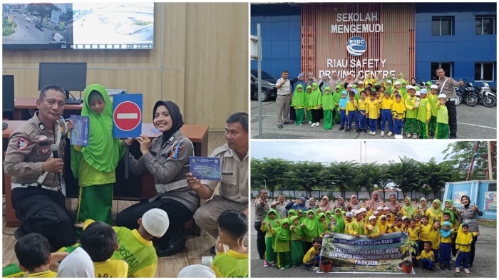 Polda Riau Gelar Polisi Sahabat Anak & Green Policing Dukung Operasi Zebra Lancang Kuning 2025 di Taman Lalu Lintas Rumbai