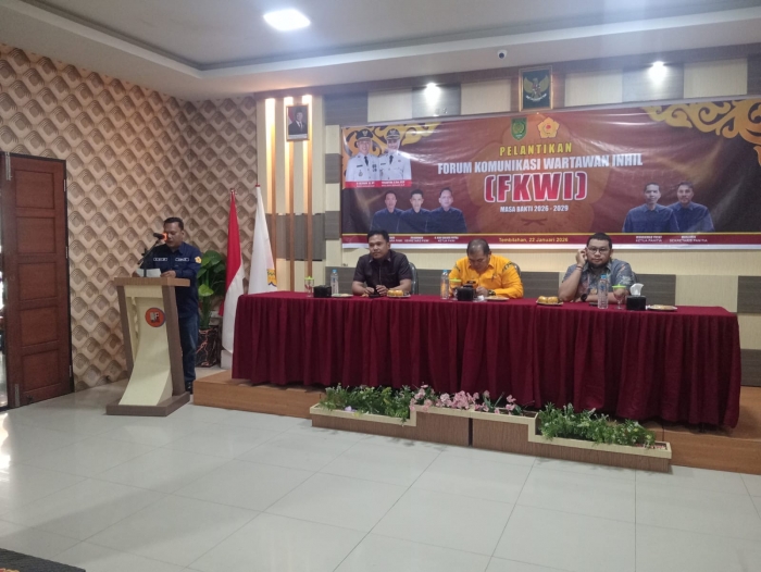 Sah, FKWI Inhil Resmi Dikomandoi Riky , Forkopimda Hadiri Pelantikan