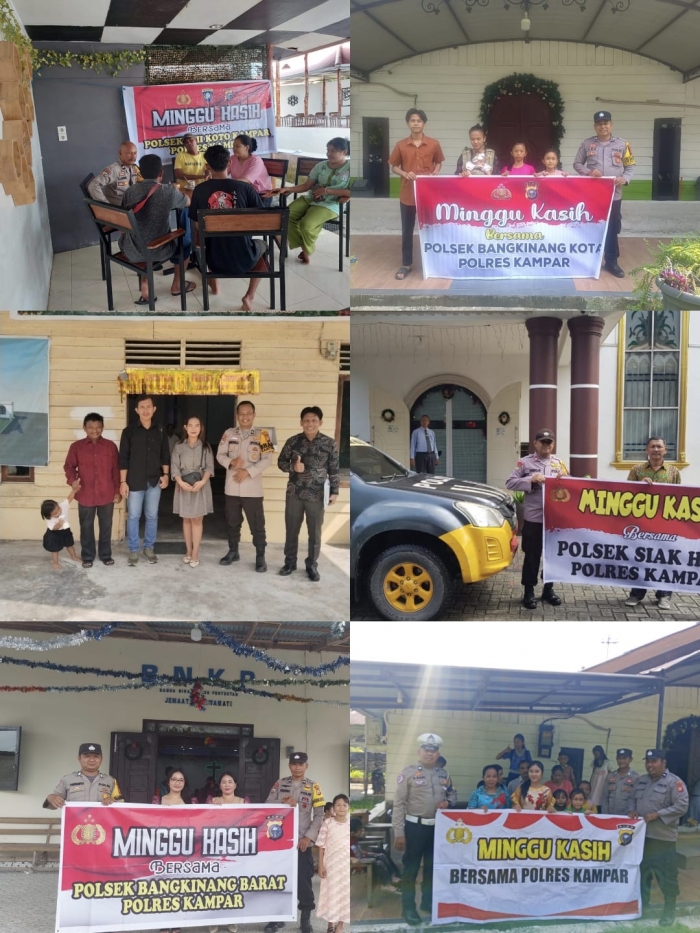 Polres Kampar Merajut Kebersamaan di Minggu Kasih, Dengarkan Keluhan, Berikan Solusi, Kapolres: Kepercayaan Masyarakat Motivasi Kami!