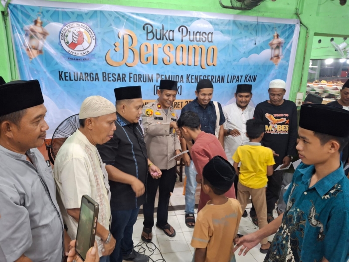 Buka Puasa Bersama dan Santunan Anak Yatim Piatu, Kapolsek Kampar Kiri Wujudkan Kebersamaan