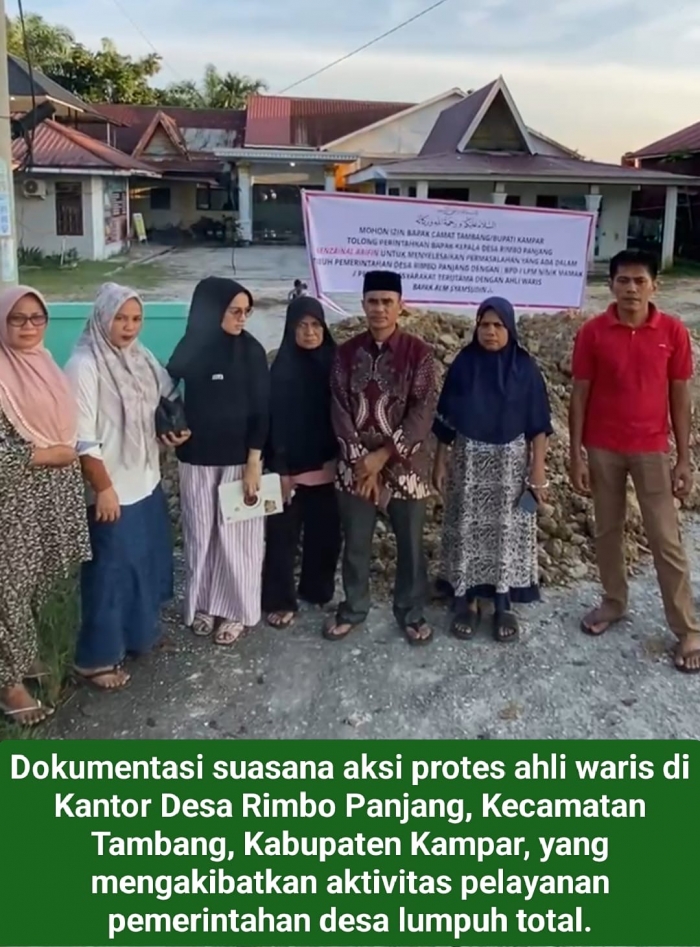 Krisis Marwah di Rimbo Panjang: Kades Benzainal Arifin Abaikan Kesepakatan Tanah Ulayat, Pelayanan Publik Lumpuh Total!