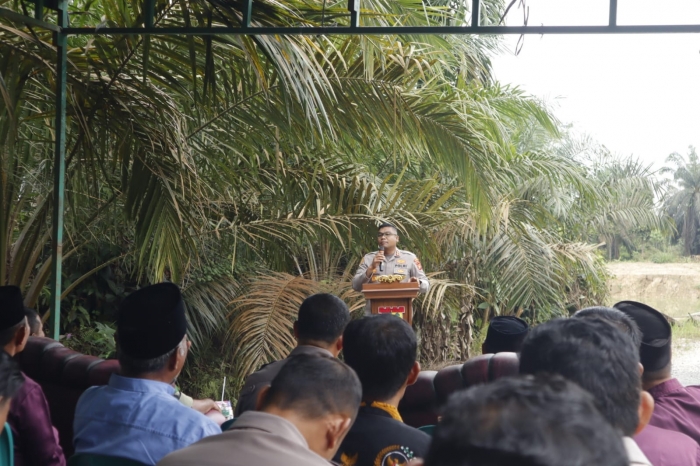 Kapolres Kampar Hadiri Doa Bersama Jelang Renovasi Jembatan Merah Putih di Pulau Jambi