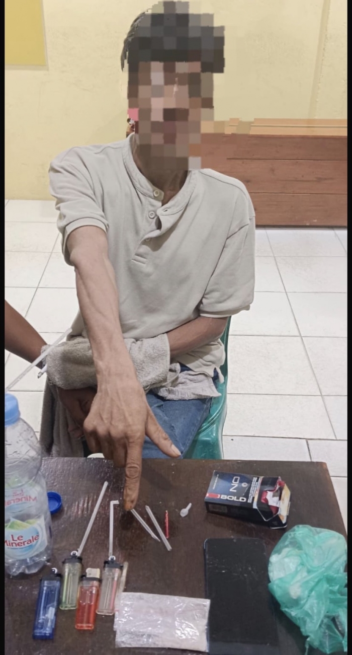 Polsek XIII Koto Kampar Amankan Pelaku Pencurian yang Juga Diduga Penyalahgunaan Shabu