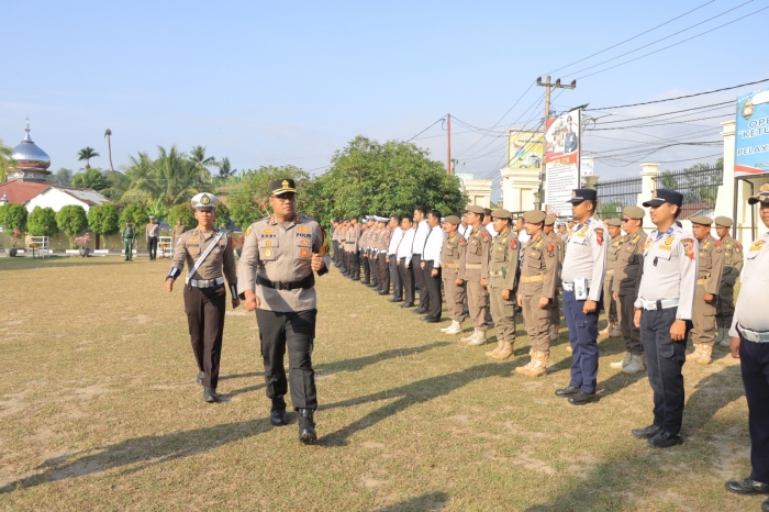 Polres Kampar Gelar Apel Siaga Operasi Lancang Kuning 2026, Perkuat Pengamanan Mudik Lebaran