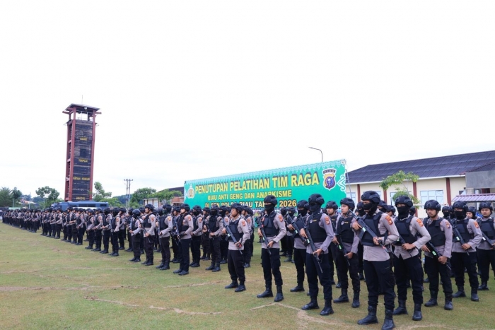 Polda Riau Resmi Tutup Pelatihan Tim RAGA Gelombang II Tahun 2026